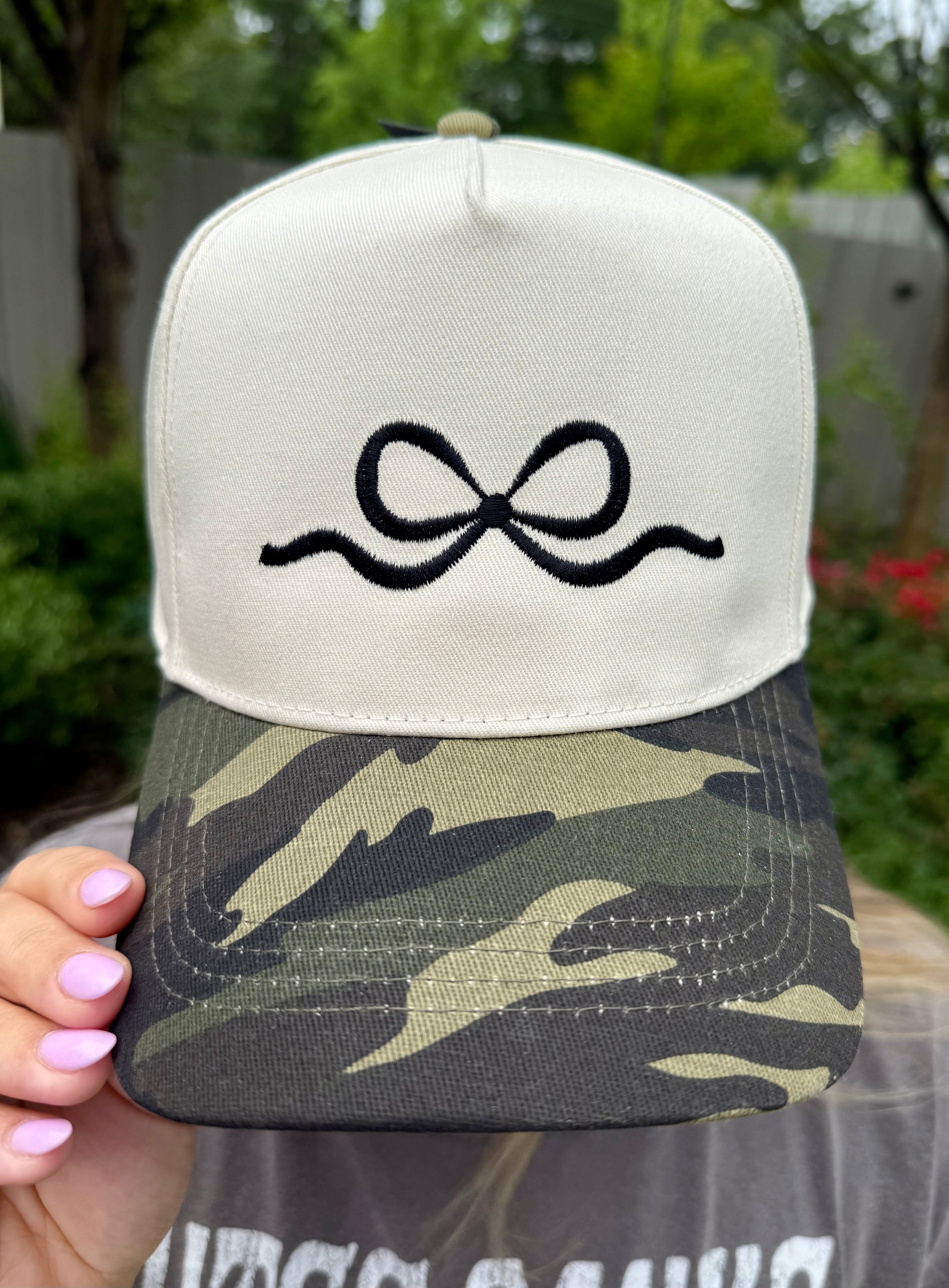 RTS Camo Embroidered Bow Hat