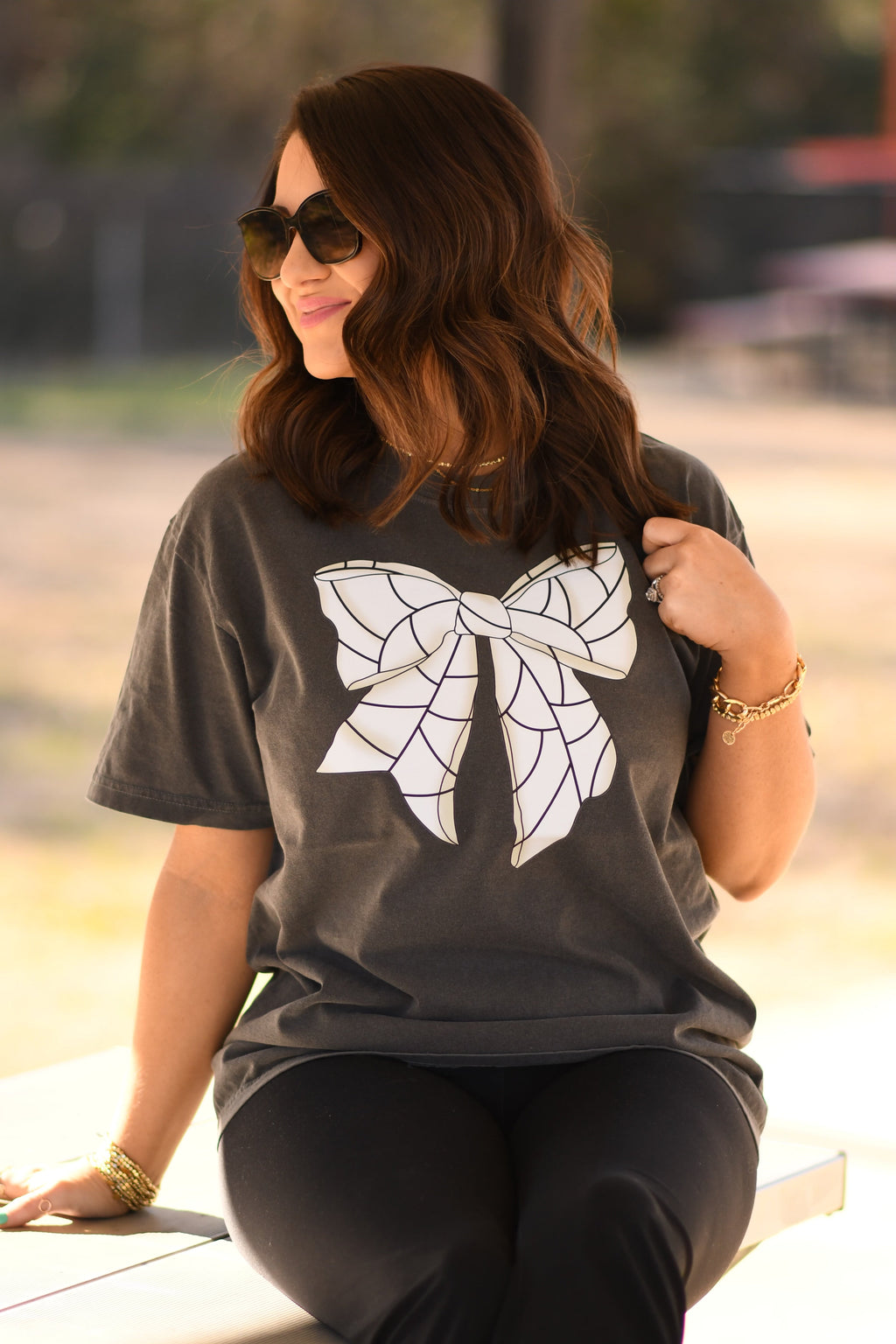 Volleyball Bow Tee