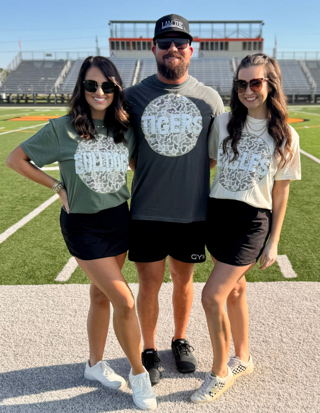 Custom Camo Circle Spirit Tee