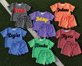 Custom Scalloped Girls Two Piece Sets *Pre Order* *7 COLORS AVAILABLE*