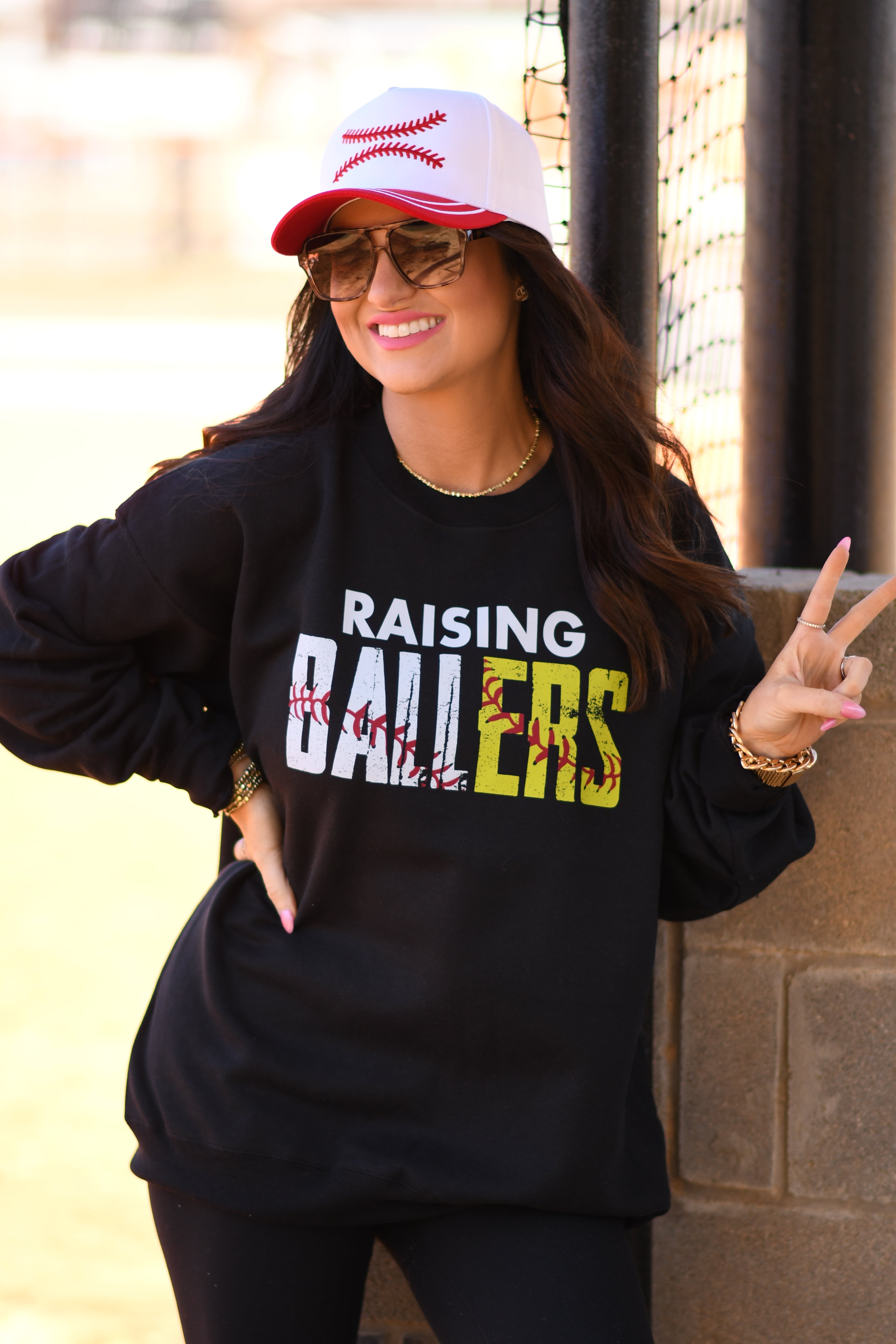 Raising Ballers Baseball And Softball Tee/Sweatshirt