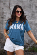 Mama Polka Dots V Neck Tee