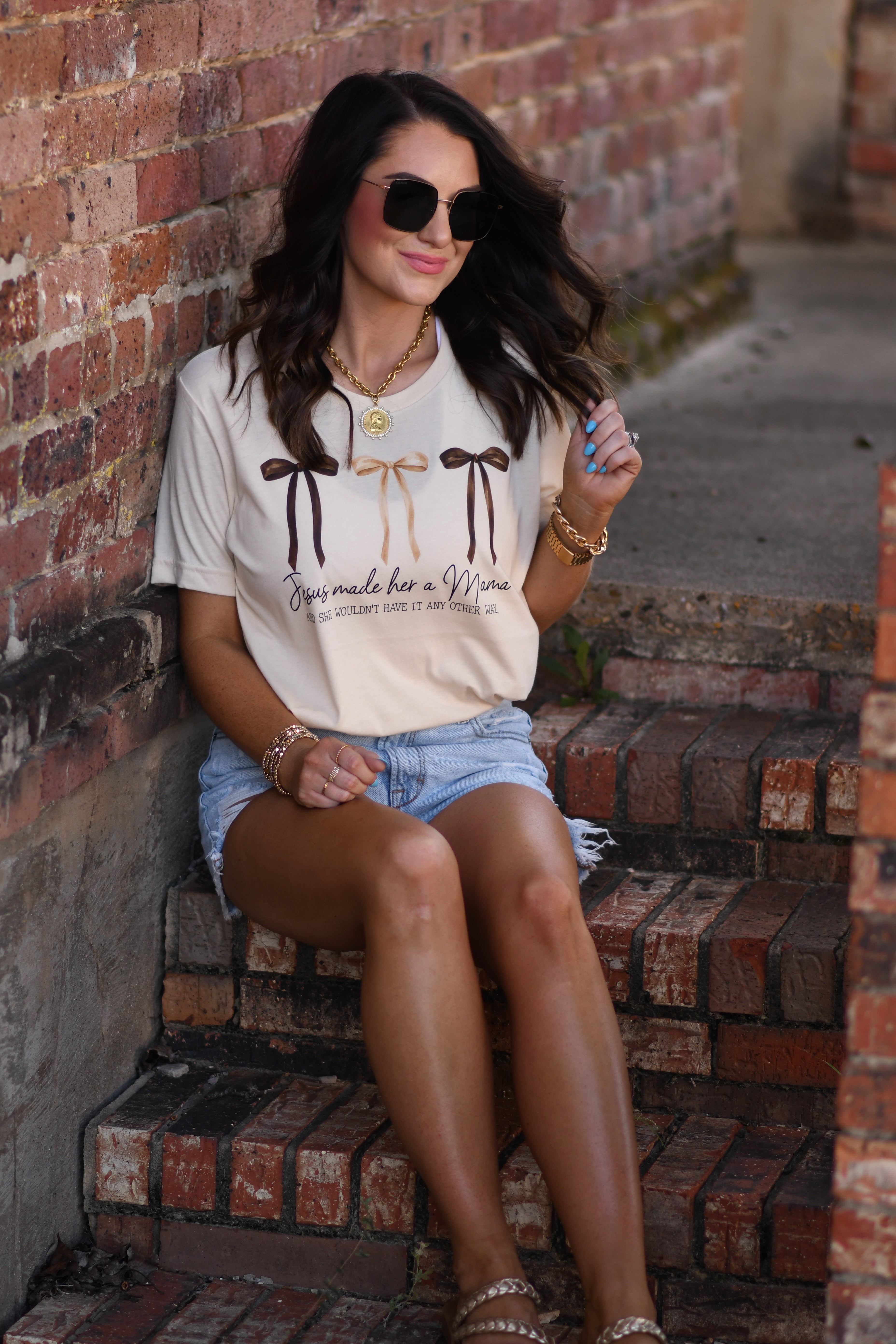 Jesus Made Her A Mama Tee