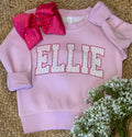 Custom Floral Girls Name Sweatshirts