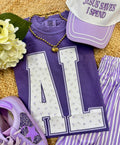 AL Purple Floral State Tee