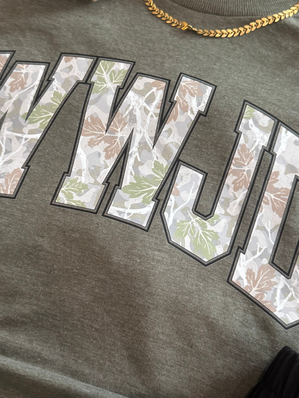 WWJD Camo Tee