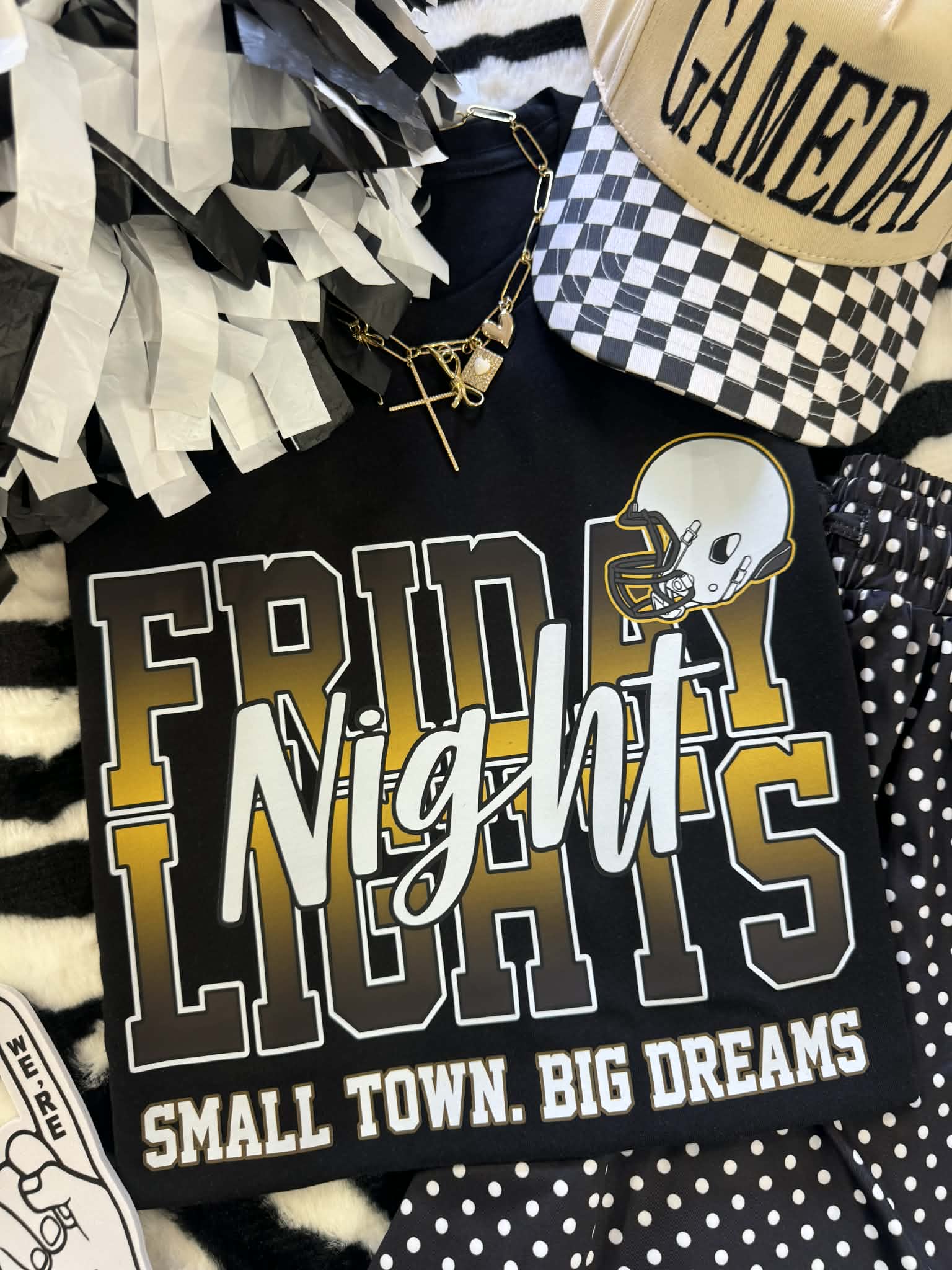 FRIDAY NIGHT LIGHTS GOLD TEE