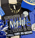 FRIDAY NIGHT LIGHTS BLUE TEE