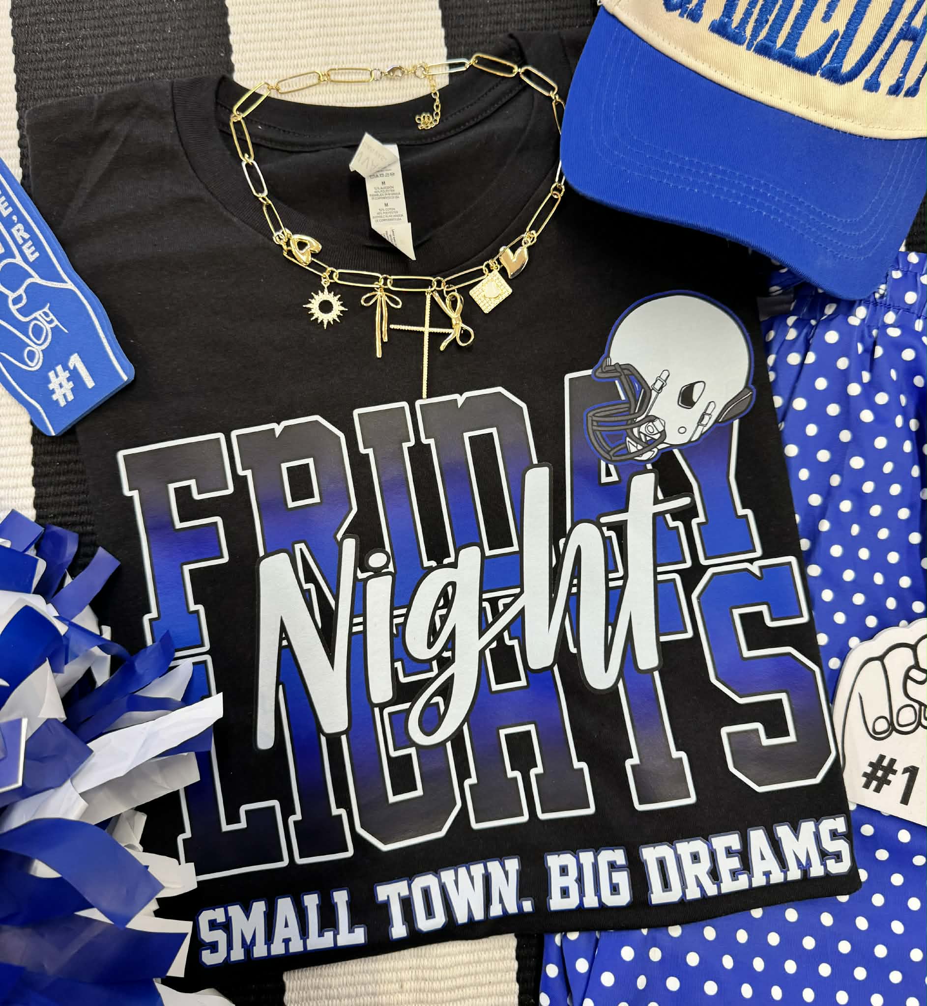 FRIDAY NIGHT LIGHTS BLUE TEE