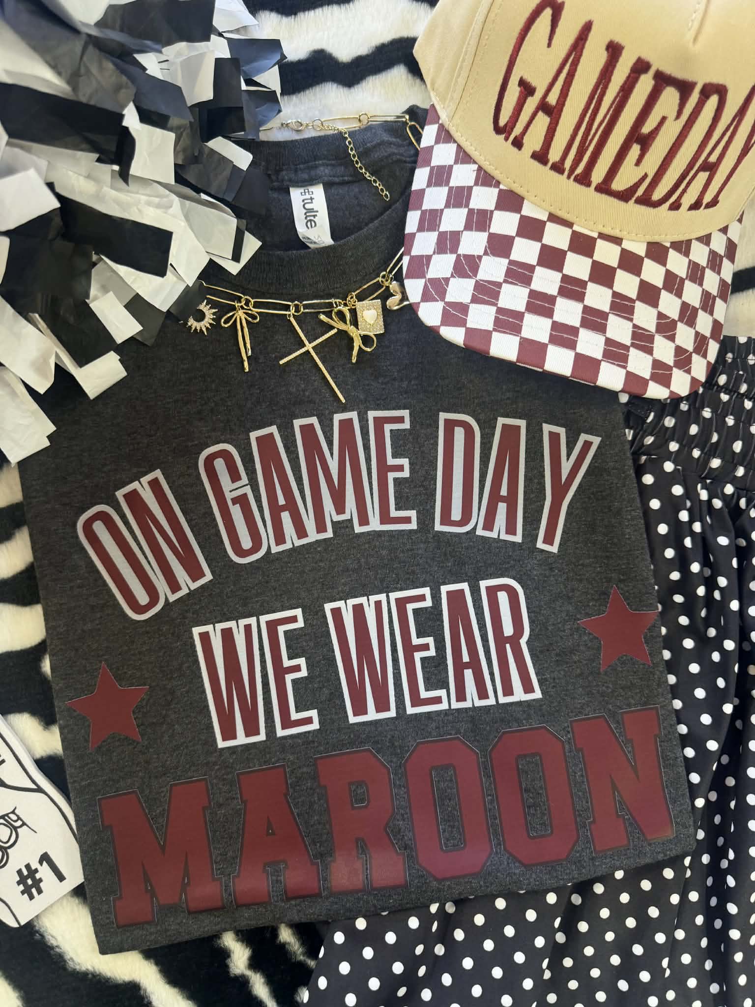 ON FRIDAYS WE WEAR MAROON TEE