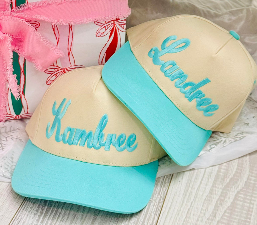 Kids Name Custom Embroidered Hat